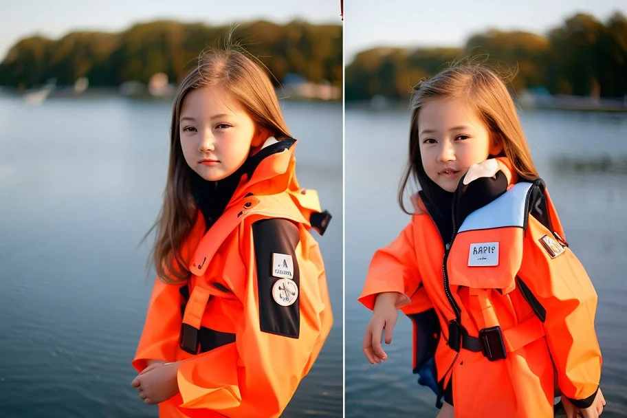 girl in life jacket