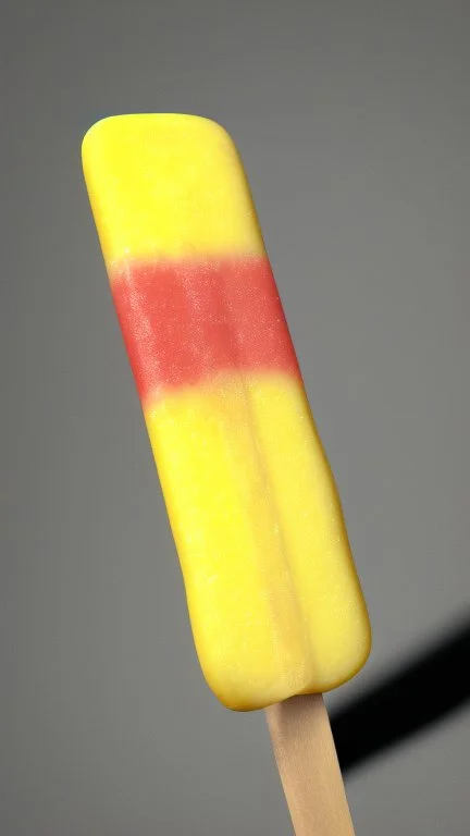 Popsicle, lick, pineapple