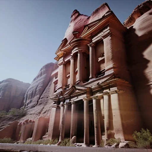 Petra + Ürdün, photo realistic, unreal engine