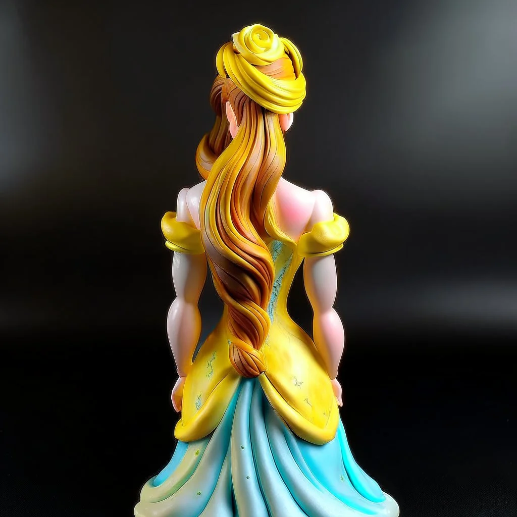 disney princess lora with sculpted hair back view