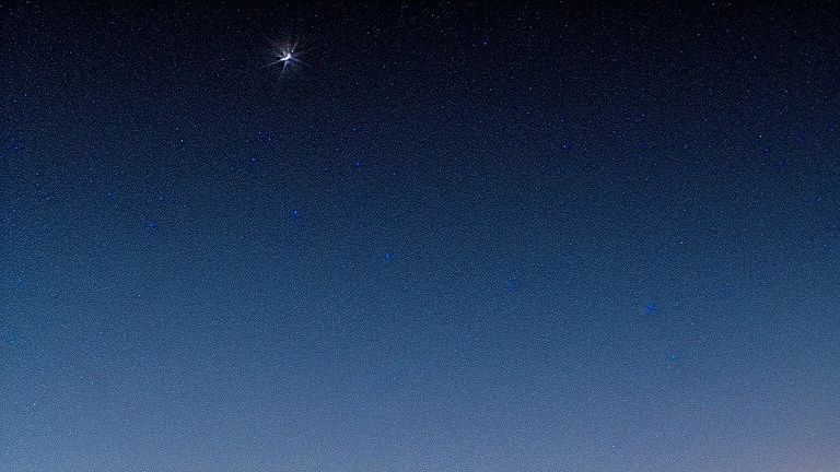 comet crosses the night star lit sky