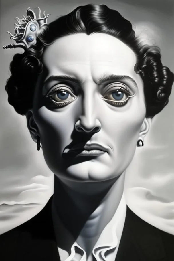 The portrait entitled "Bring forth what is within you to save you, else it will destroy you" depicting Salvador Dali as a woman; Salvador Dali; Surrealism