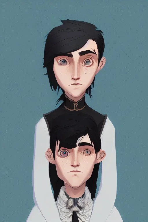 black hair freckles blue eyes young wizard beardsley