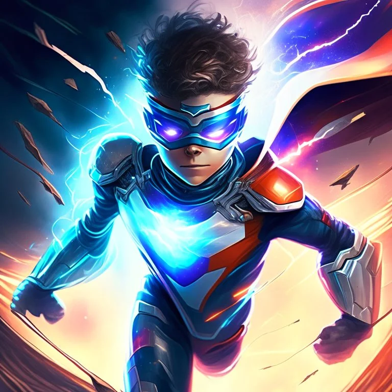 A superhero boy with infinite power and technology from the galactic race