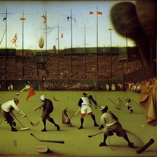 baseball game players by hieronymous bosch