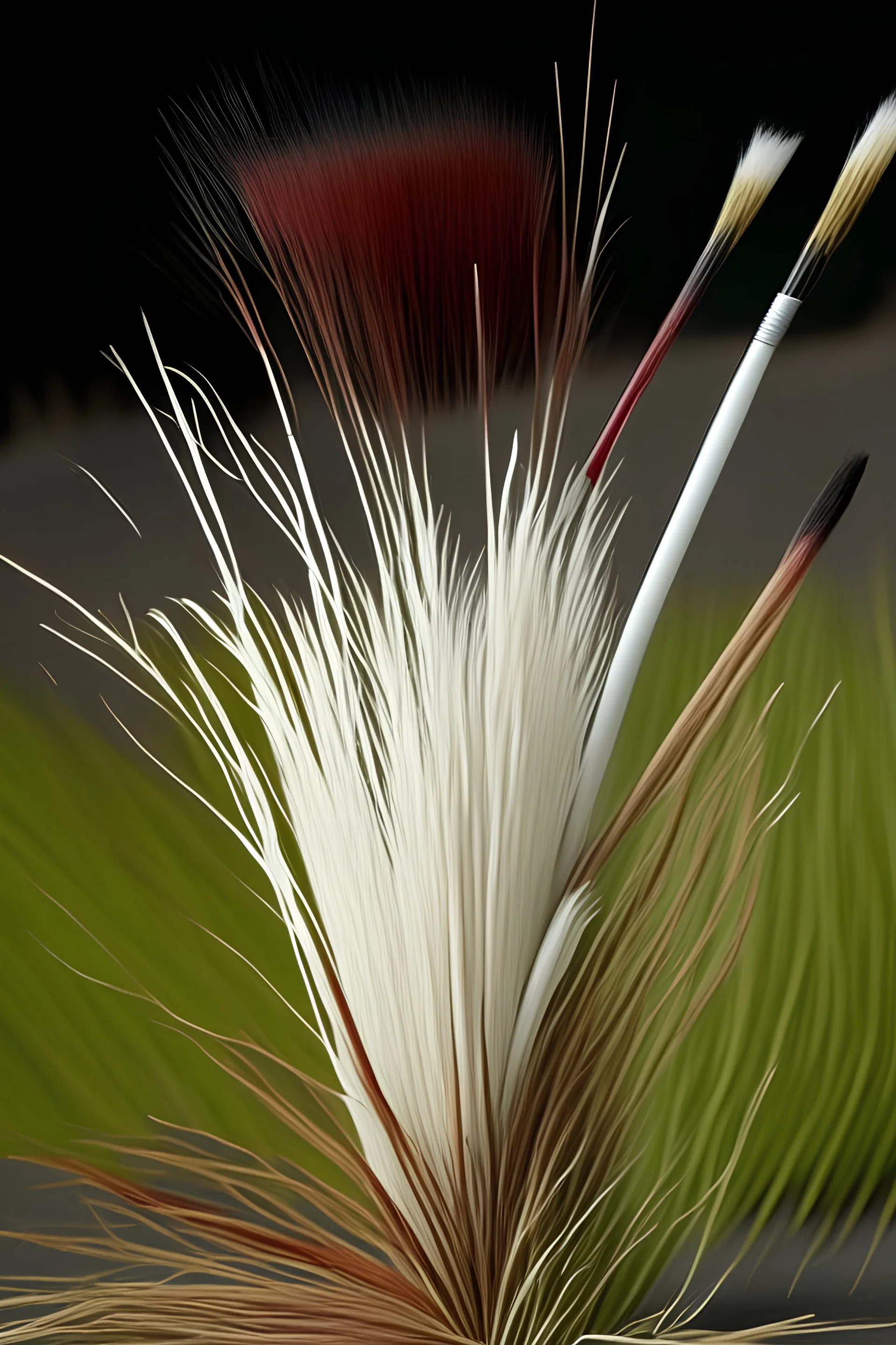Kans grass, paint brush