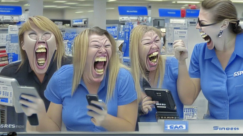 sears customer service laughing in customers faces while ignoring the phones