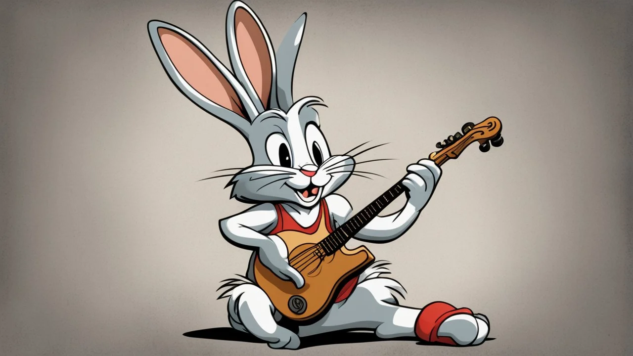 Bugs bunny deppressed doing music