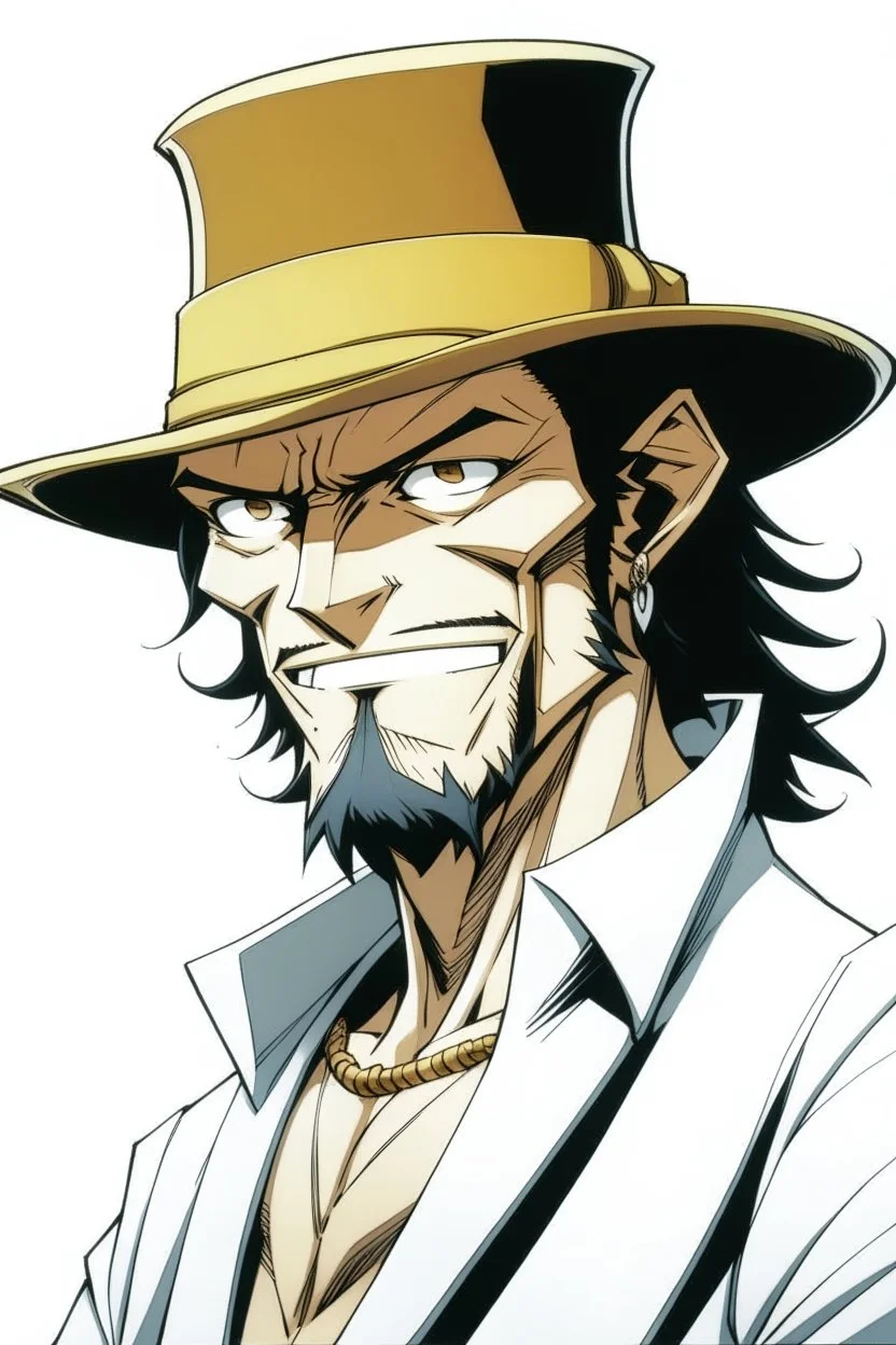 Portrait of Rob Lucci, from One Piece manga