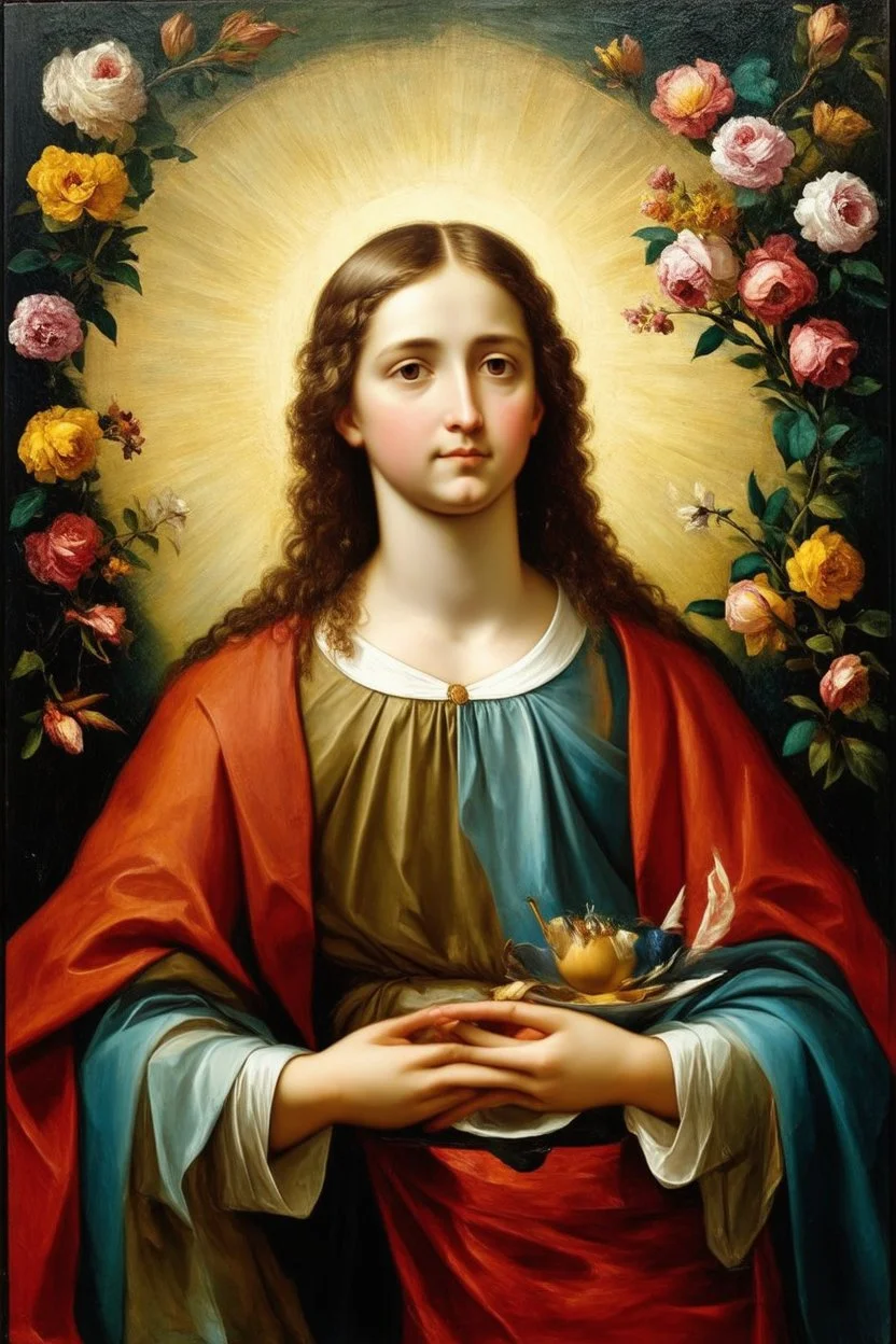 but we must have experienced the divine within ourselves before we can hope to discover it in our environment; Renaissance Oil Painting