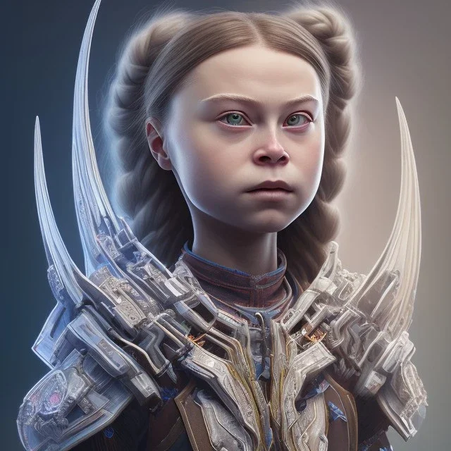  Greta Thunberg symmetry!! portrait ofobsidian fire alien in the style of horizon zero dawn, machine face, intricate, elegant, highly detailed, digital painting, artstation, concept art, smooth, sharp focus, illustration, art by artgerm and greg rutkowski and alphonse mucha, 8k