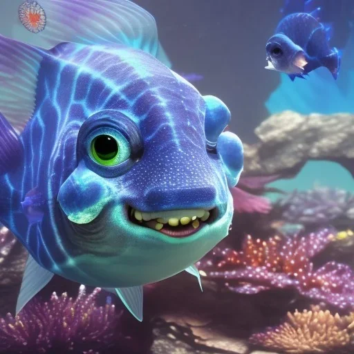 cute fish “wearing avatar make up” Pandora