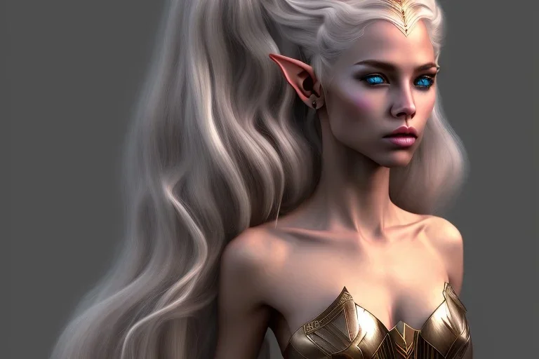 scarlett haired sorceress elven