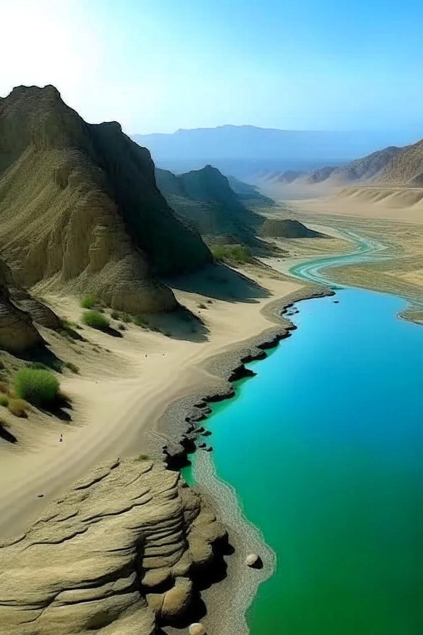 PGenerate a beautiful AI picture of Kund Malir Balochistan