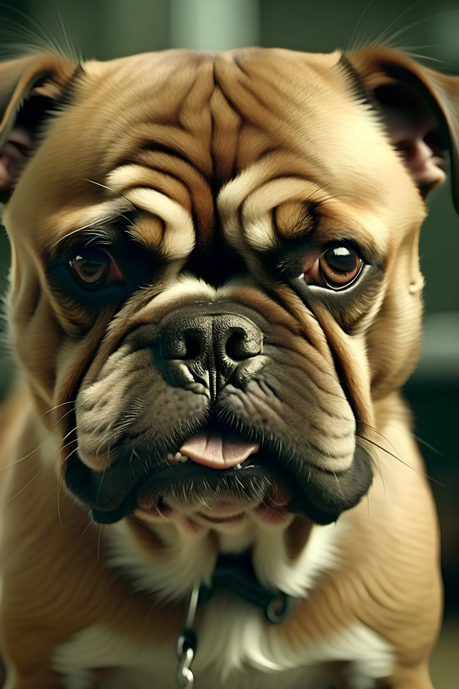 make the dog angry