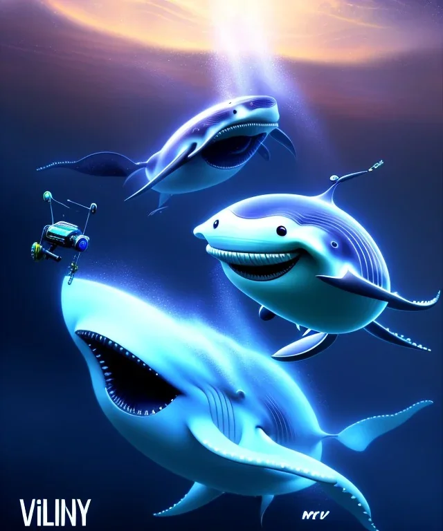 Robot whale, Pixar style