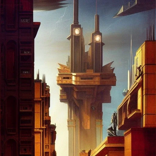 Vignola classicism architecture Metropolis, otto hung, friz Lang ,renaissance painting, matte painting,romanticism painting,cyberpunk,detailed facades, retrofuturistic