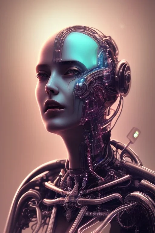 cyberpunk, head, women, portrai, open mouth, perfect skin, tron, cyborg , perfekt, real, dream, hr giger