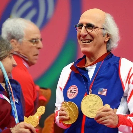 Larry David wins gold medal at the Olympic polka contest