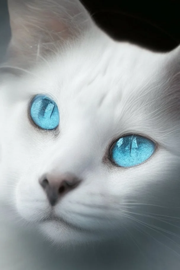 white cat blue eyes