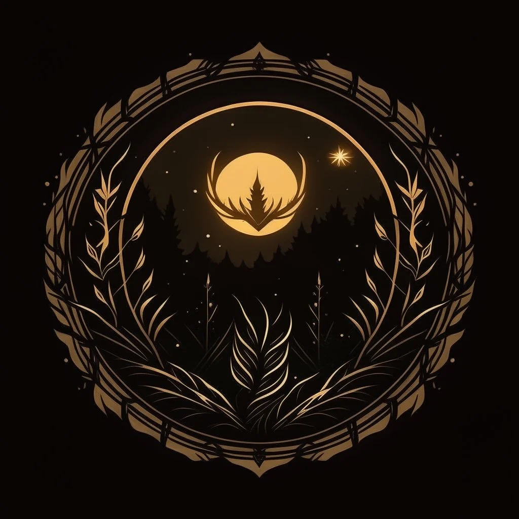 The Last Of Us Fireflies logo but as a medieval circle logo