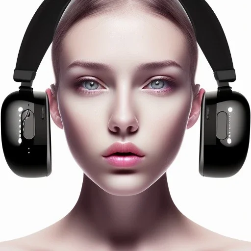 beautiful and trustworthy website for wireless bluetooth sleep headband product, ui, ux, ui/ux, apple, black, white, grey, aesthetic, girl with long hair wearing headphones