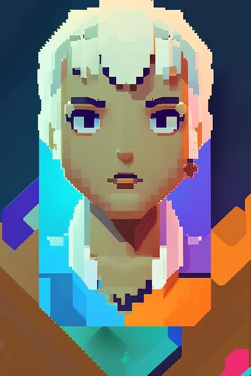 A tiny work of art in the palm of your hand - a coin with the visage of a pixel art character.each contour chosen with care, this masterpiece the essence of retro gaming nostalgia in a single glance.theblocky design of the character's head is a testament to the beauty that can be found in simplicity