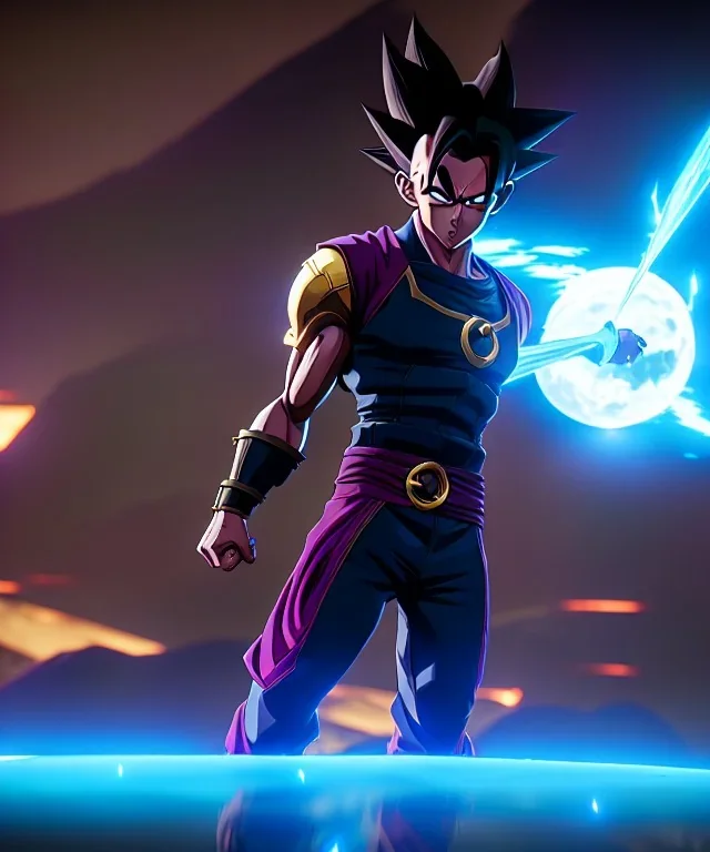 Dragon ball Z,midjourney style, 8k, photorealistic, cinematic lighting, dramatic, atmosphereric,