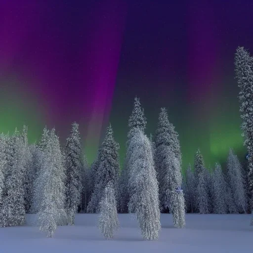 high-quality, fine-detailed winter forest surrounding reflective lake with northern lights in sky, intricate, defined snow-covered trees, a still, black, reflective lake, irridescent, radiant, colorful aurora borealis in night sky, 8k resolution, photorealistic, 3d octane render, digital art, detailed matte, voumetric lighting, photgraphy by Arild Heitmann, Justin Ng, David Lane, Troy Casswell, Luc Perrot