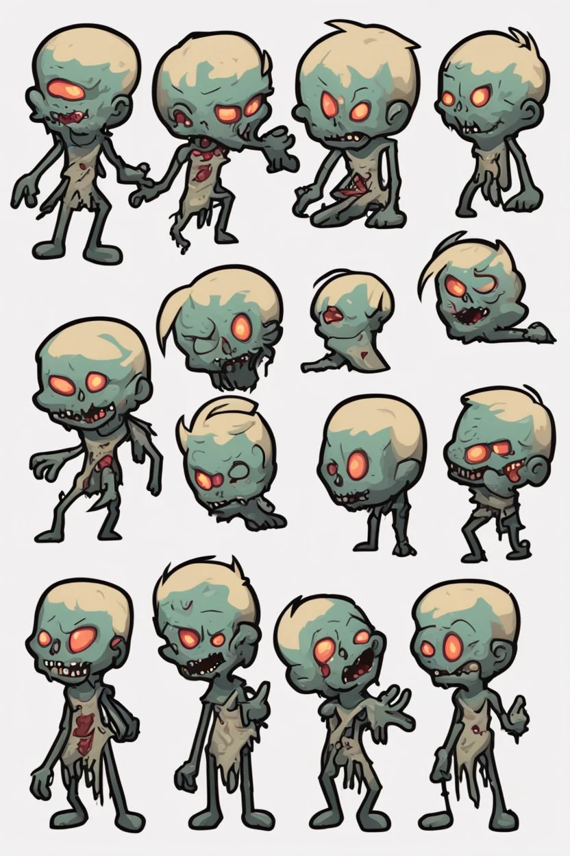 cute undead soul sprite sheet for animation (idle, run, jump movement)