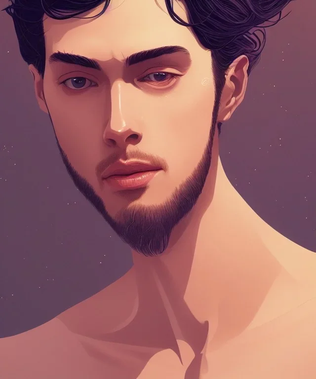 a realistic portrait of giga chad, seductive and sexy looking, slight smile, intricate, elegant, highly detailed eyes, digital painting, 8k, artstation, concept art, smooth, sharp focus, illustration, studio quality, art by victo ngai