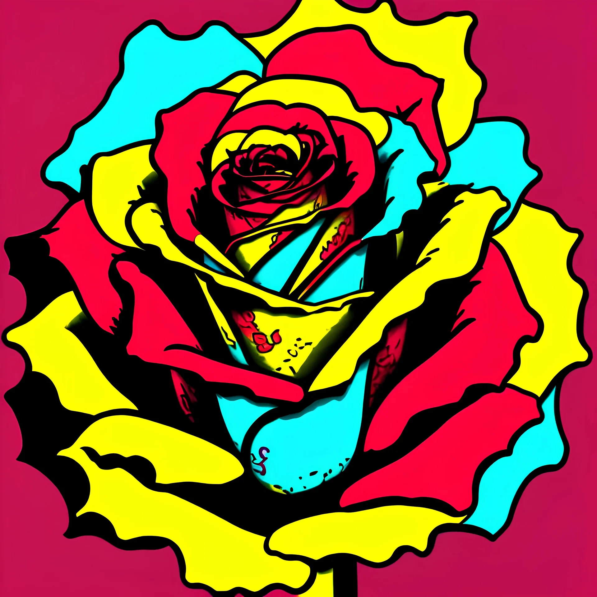 POP art roses