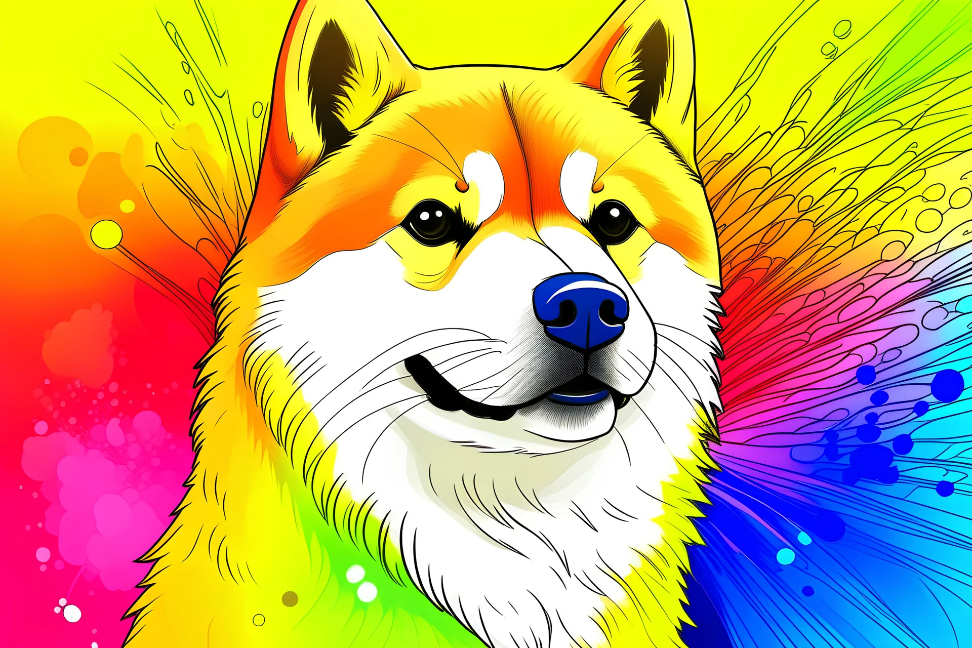 cover for a Doge color book