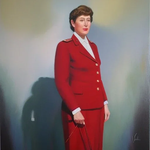 Full body portrait, painting, medium shot lady SocialistRealism