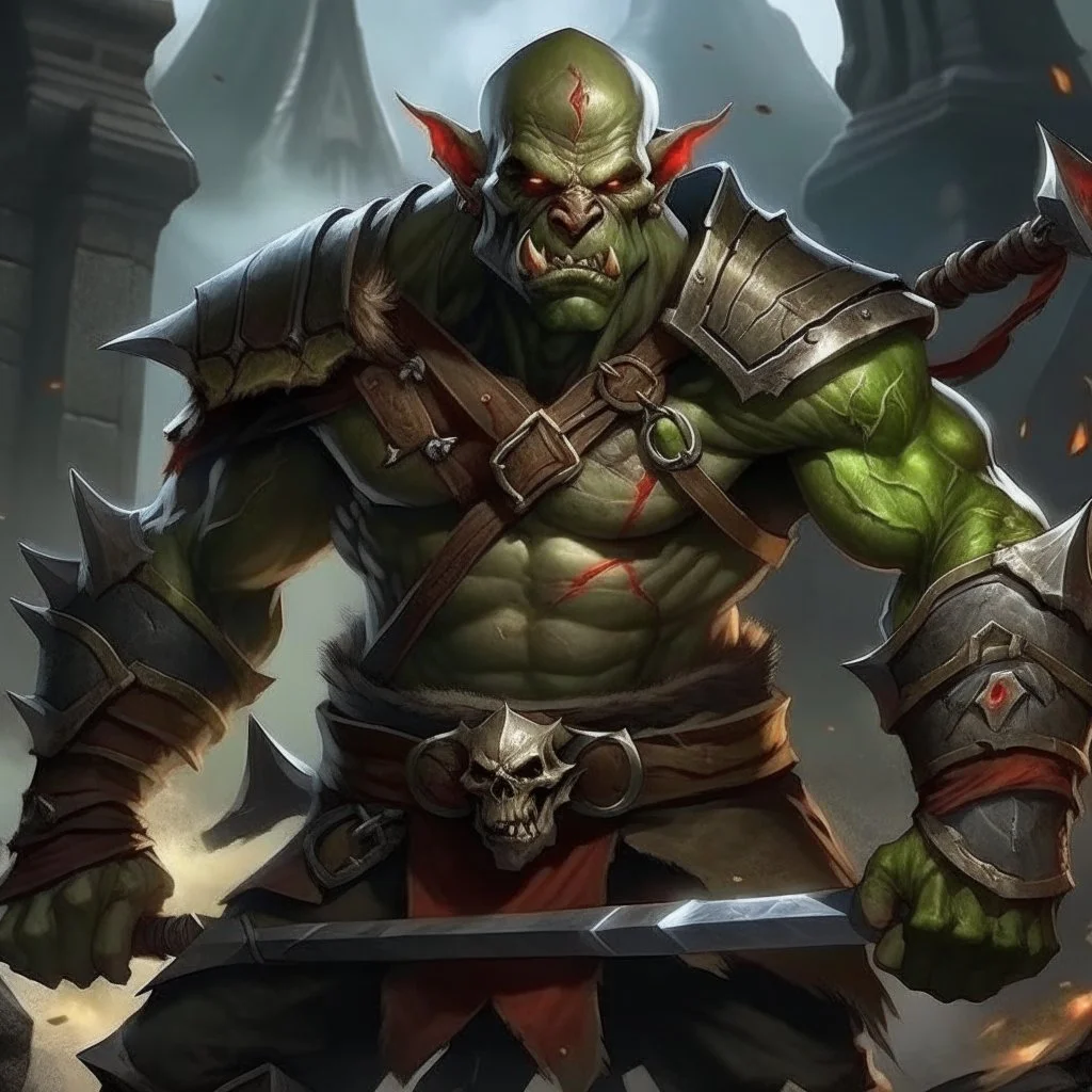 A super soldier of Orc and Elf race with magical power