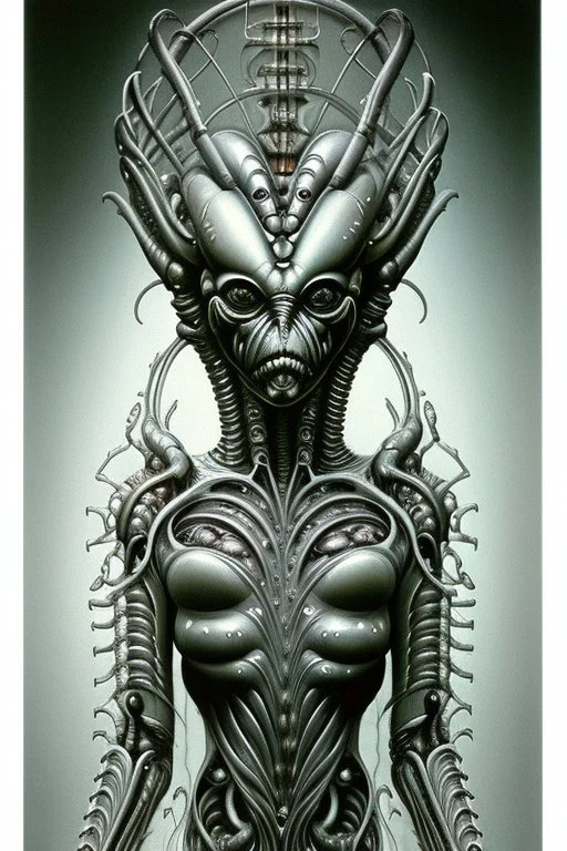 Biomorphic Biomechanical Alien Queen by Giger