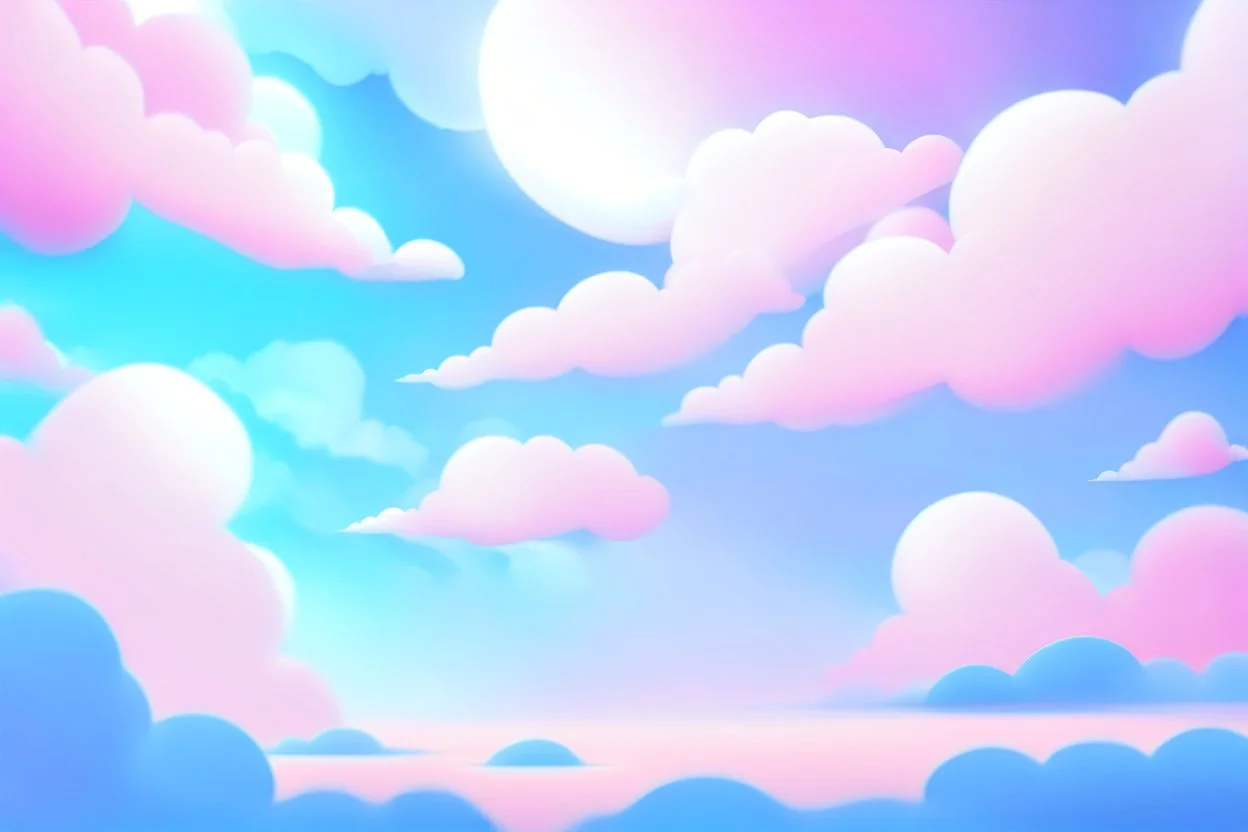 parallax clouds and sky background