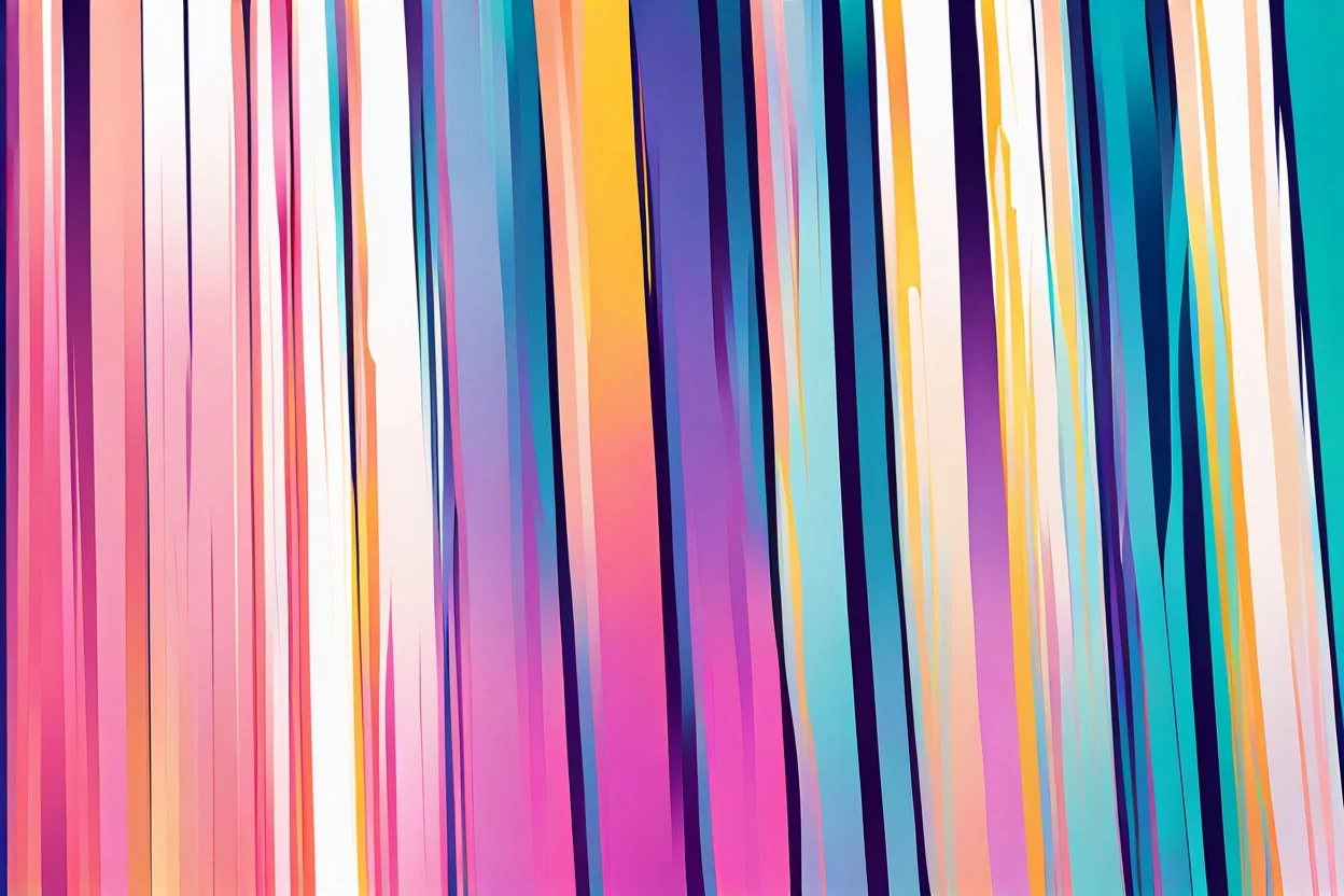 minimal clean thick vertical lines each line has different colour creating nice colour gradients representin modern summer