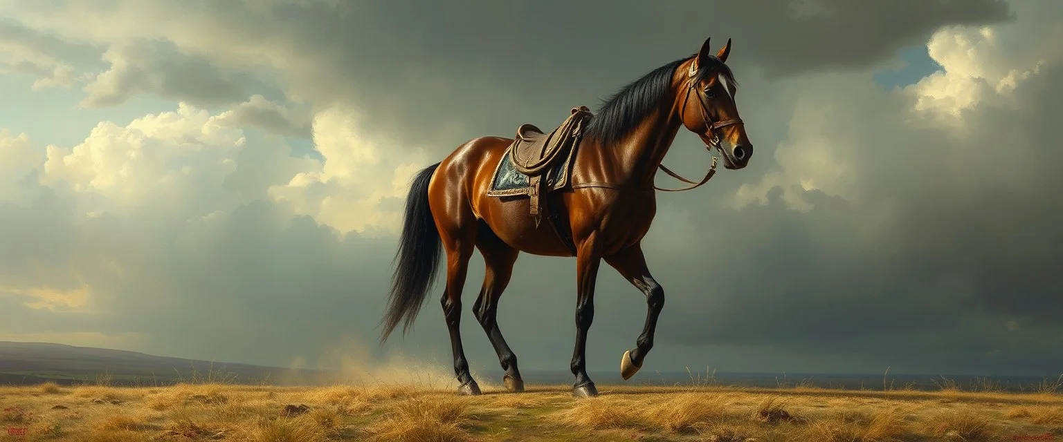 John Atkinson Grimshaw the longest horse