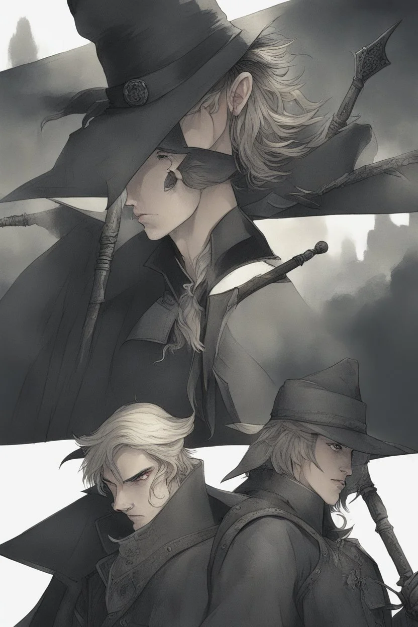 young witch hunter man