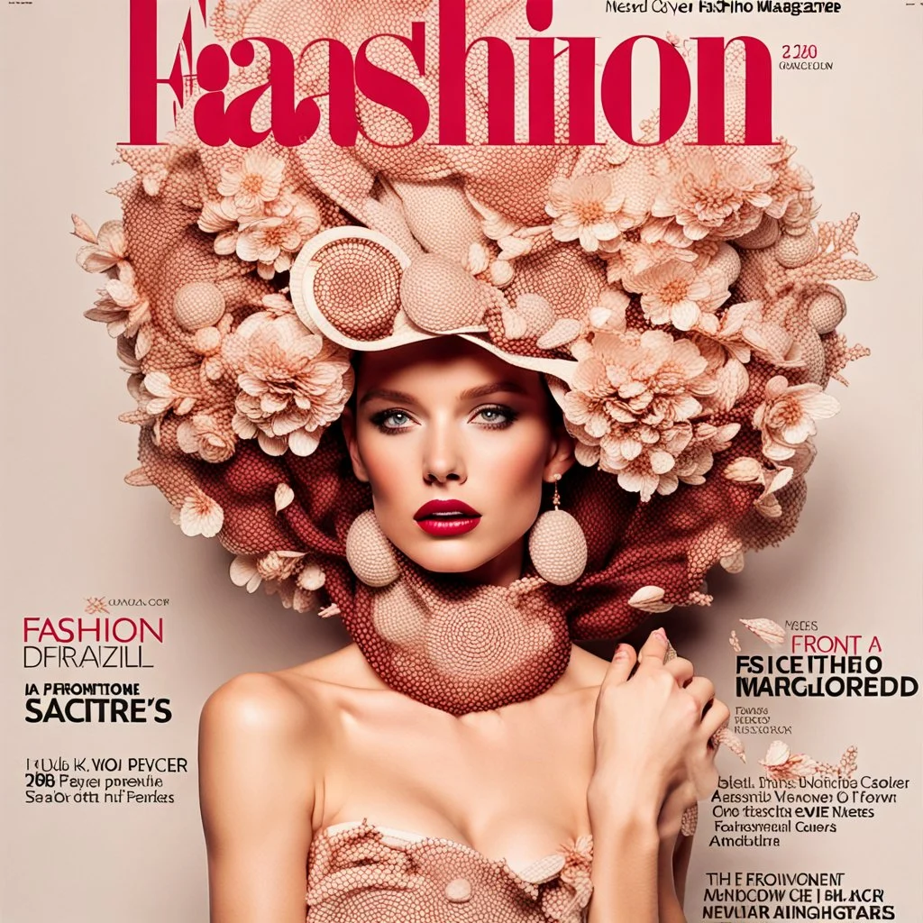 The front cover of a fashion magazine.