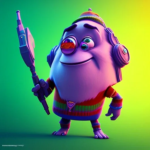 Character cute heros of fotnite game character style Pixar render