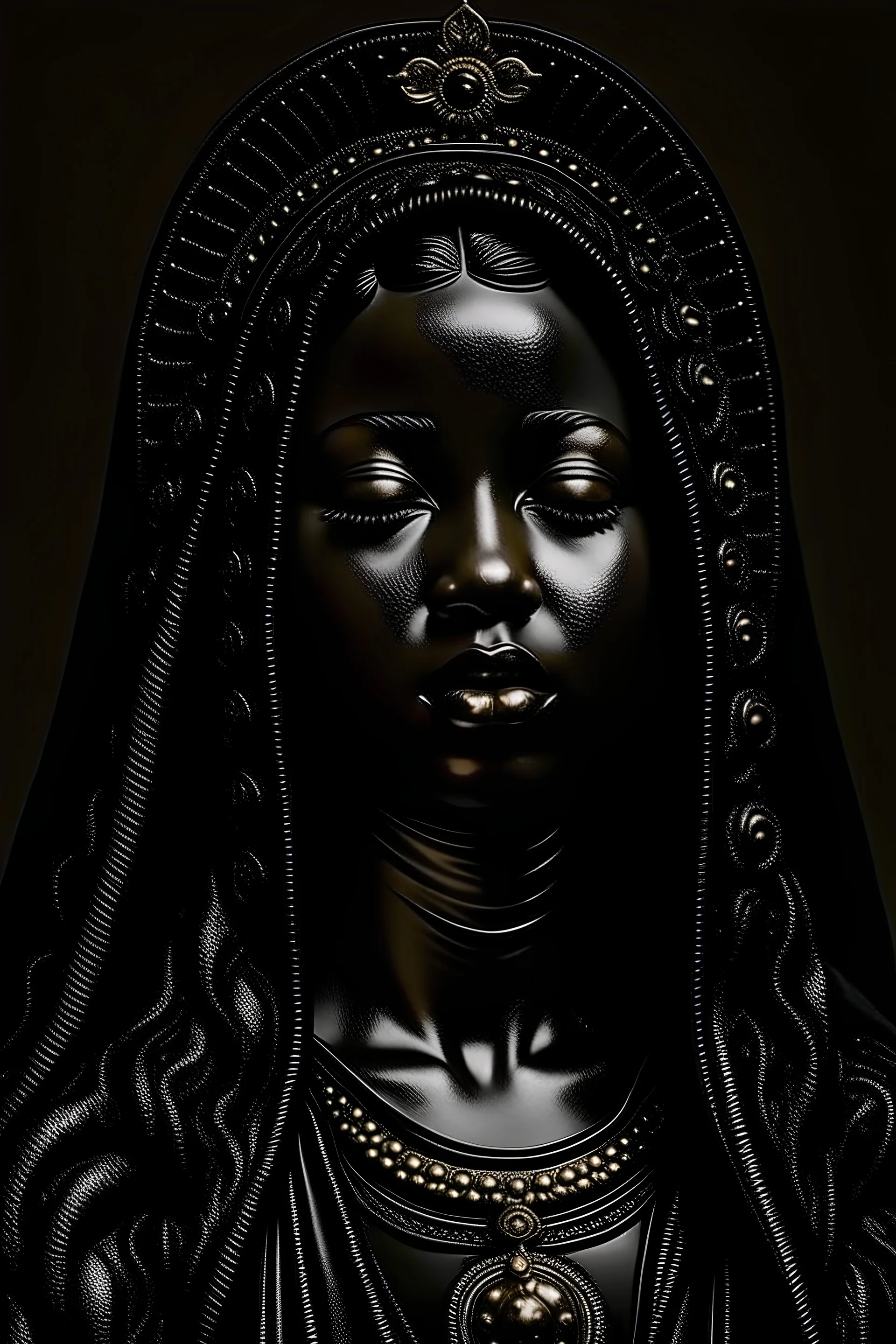 black version of the virgin Mary