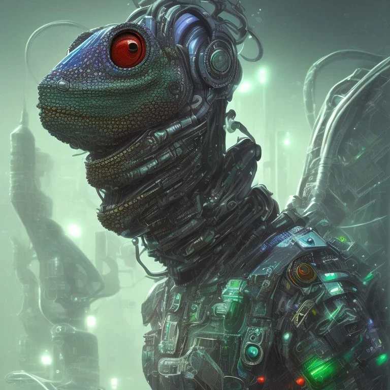 cyber punk chameleon