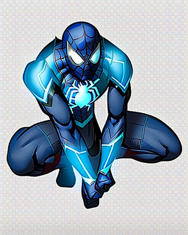 spider-man as DC blue lantern