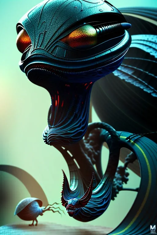 alien, sci-fi, 8k, finely detailed, photo realistic.