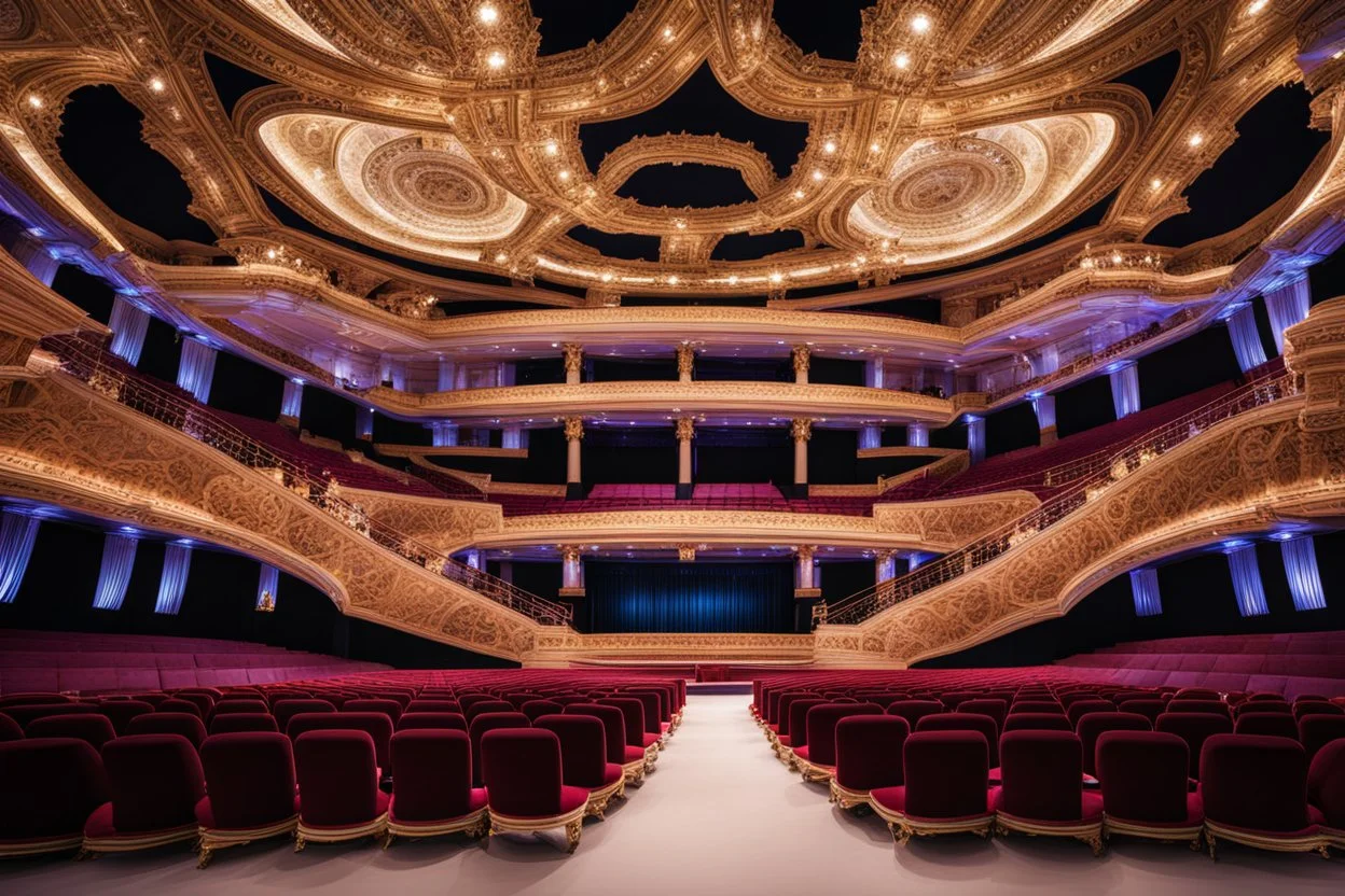 a luxury big opera dance stage