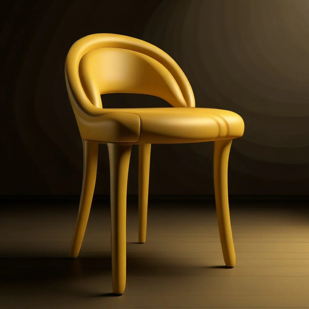 chair inspired by the rounded pasta concept