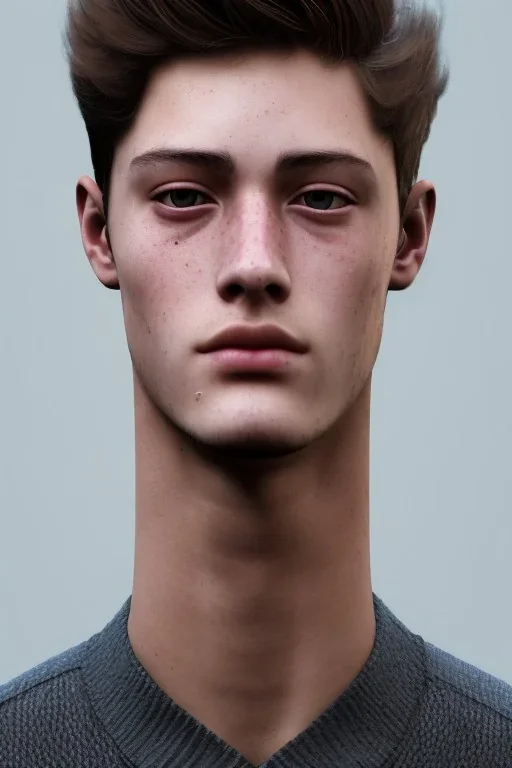 close up portrait of fog as handsome young man teen who look like Francisco Lachowski , fine detail, highly intricate, modern surrealism painting, defined cracks and breaks, high-quality, volumetric lighting, 8k, ultrahd, George Grie, Marco Escobedo, Igor Morski,Brian Froud, Howard Lyon, Selina French,