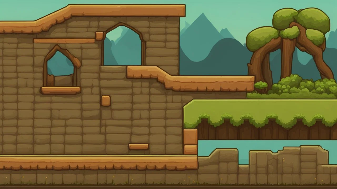 tileset landscape for 2d platformer